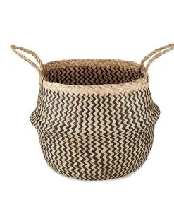Nkuku Ekuri Basket - Black & Natural Home Accessories