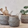 Nkuku Ekuri Basket - Black & Natural Home Accessories