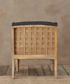 Nkuku Elbu Linen Armchair - Charcoal Living Room