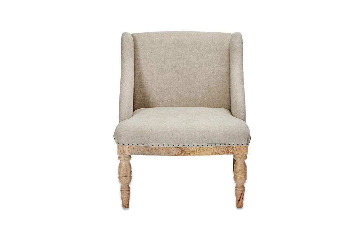 Nkuku Elbu Linen Armchair - Stone Living Room 10 Nkuku Elbu Linen Armchair - Stone Living Room