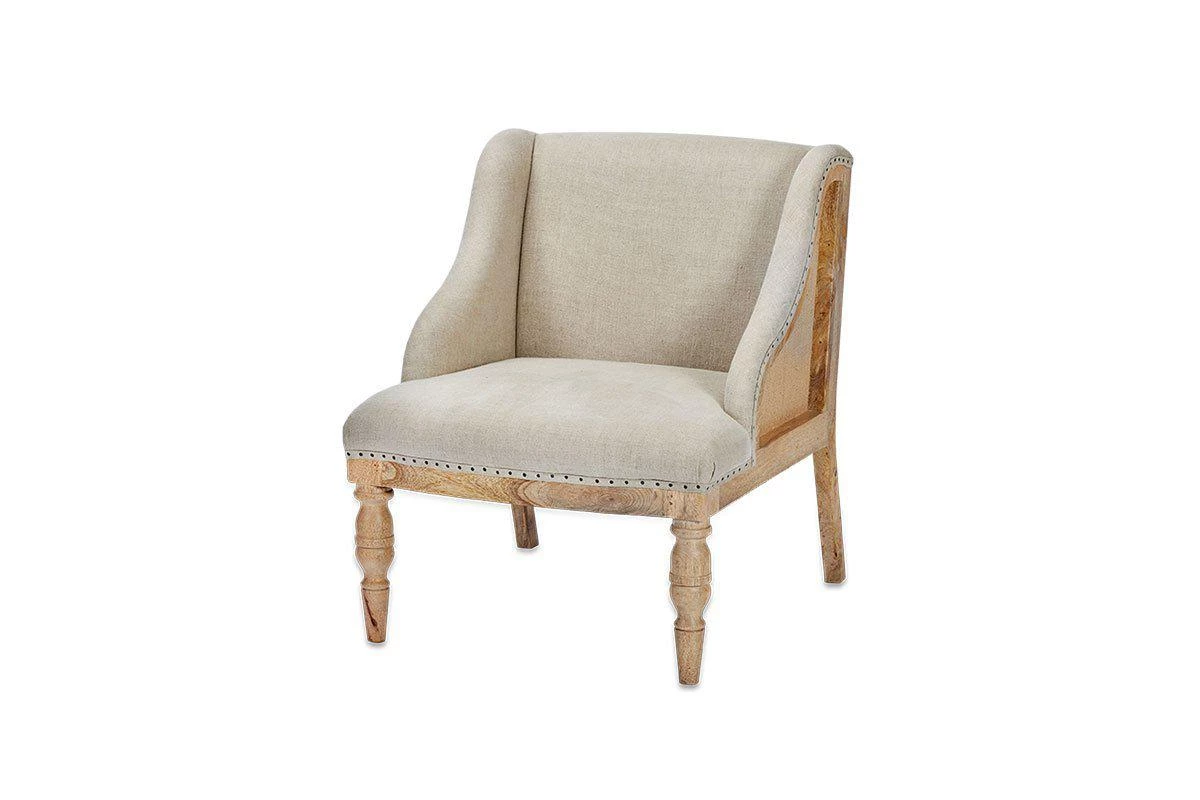 Nkuku Elbu Linen Armchair - Stone Living Room 9 Nkuku Elbu Linen Armchair - Stone Living Room