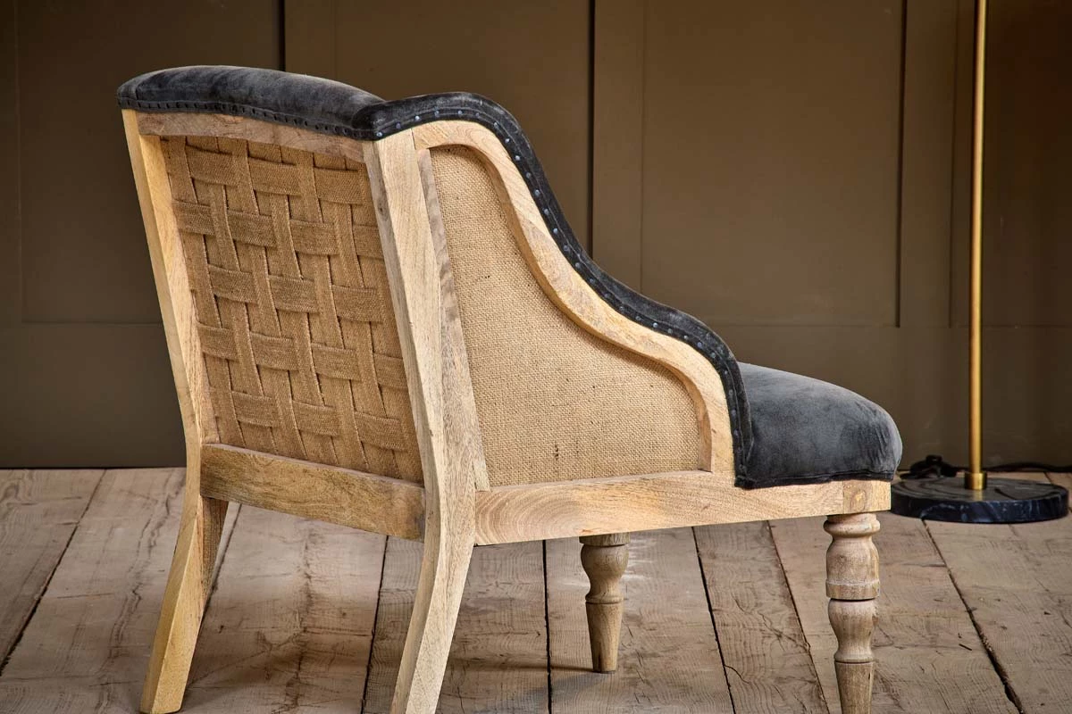 Nkuku Elbu Velvet Armchair - Moss 8 Nkuku Elbu Velvet Armchair - Moss