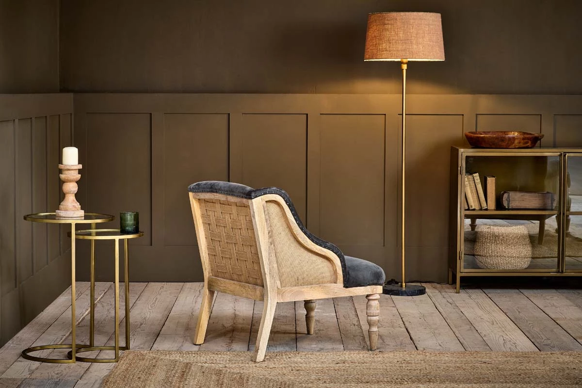 Nkuku Elbu Velvet Armchair - Moss 4 Nkuku Elbu Velvet Armchair - Moss