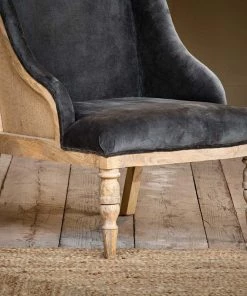 Nkuku Elbu Velvet Armchair - Moss 18 Nkuku Elbu Velvet Armchair - Moss