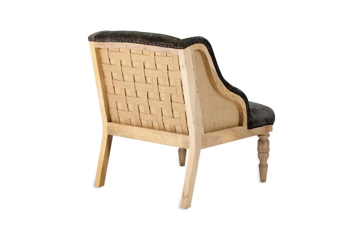 Nkuku Elbu Velvet Armchair - Moss 12 Nkuku Elbu Velvet Armchair - Moss