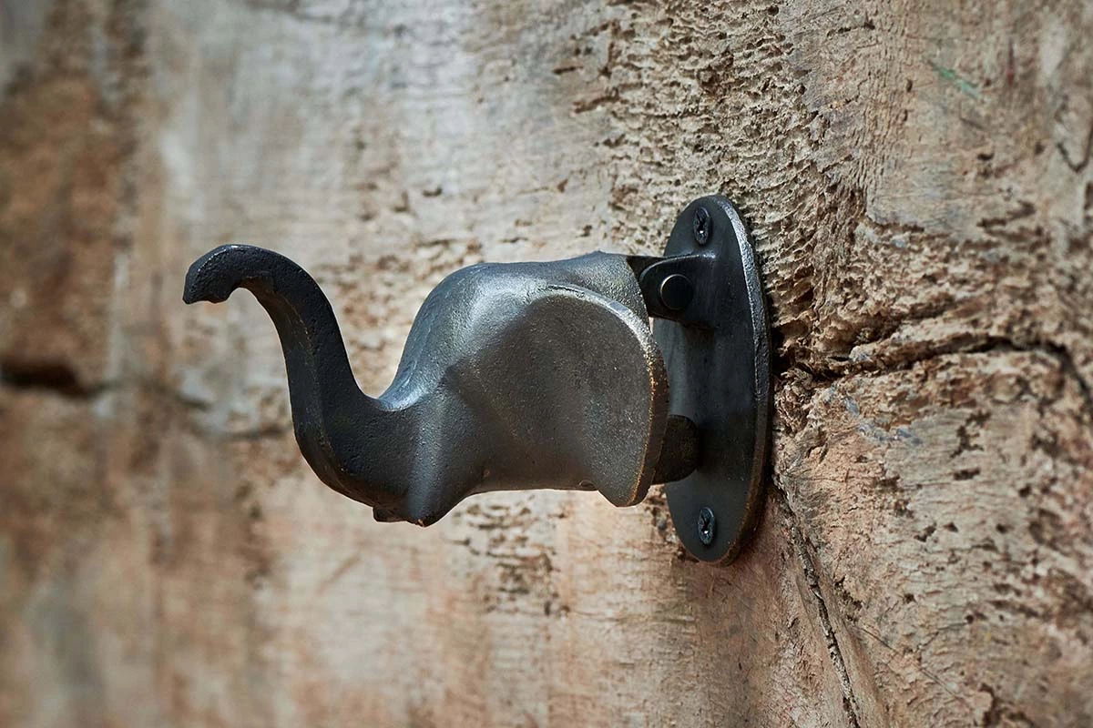 Nkuku Elephant Door Knocker - Antique Black Home Accessories 4 Nkuku Elephant Door Knocker - Antique Black Home Accessories