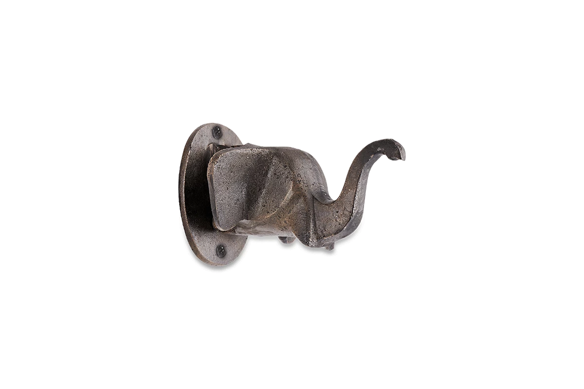 Nkuku Elephant Door Knocker - Antique Black Home Accessories 6 Nkuku Elephant Door Knocker - Antique Black Home Accessories