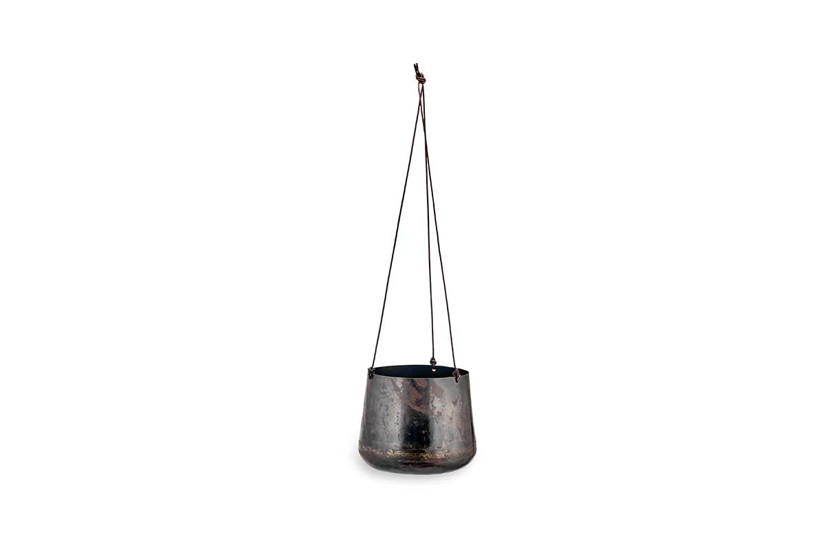 Nkuku Endo Reclaimed Iron Hanging Planter 7 Nkuku Endo Reclaimed Iron Hanging Planter