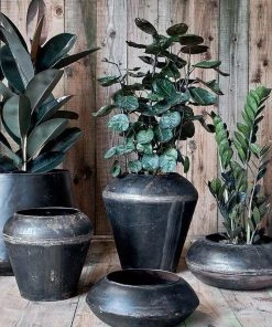Nkuku Endo Reclaimed Iron Planter Home Accessories