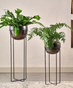 Nkuku Home Accessories Endo Reclaimed Iron Planter Stand 13 Nkuku Home Accessories Endo Reclaimed Iron Planter Stand