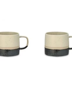 Nkuku Tableware Enesta Dipped Mug - Cream (Set Of 2)