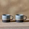 Nkuku Enesta Dipped Mug - Dusty Blue (Set Of 2)