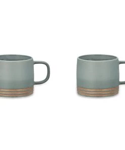 Nkuku Enesta Line Mug - Dusty Blue (Set Of 2) Tableware