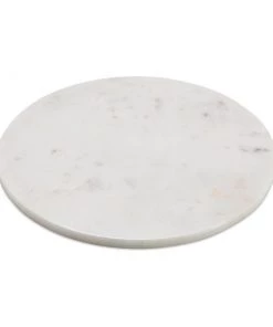 Nkuku Esa Marble Table Mat - White Table Accessories