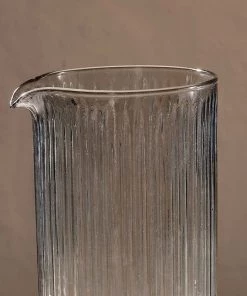 Nkuku Fali Glass Jug - Smoke