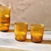 Nkuku Tableware Fali Tumbler - Amber (Set Of 4)