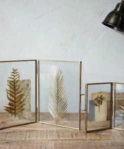 Nkuku Home Accessories Folded Danta Frame - Antique Brass