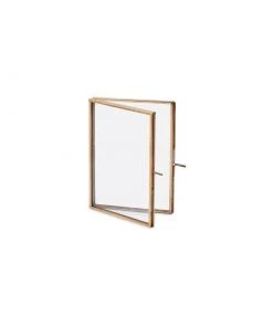 Nkuku Home Accessories Folded Danta Frame - Antique Brass