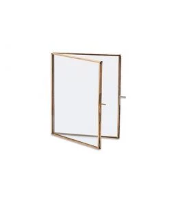 Nkuku Home Accessories Folded Danta Frame - Antique Brass