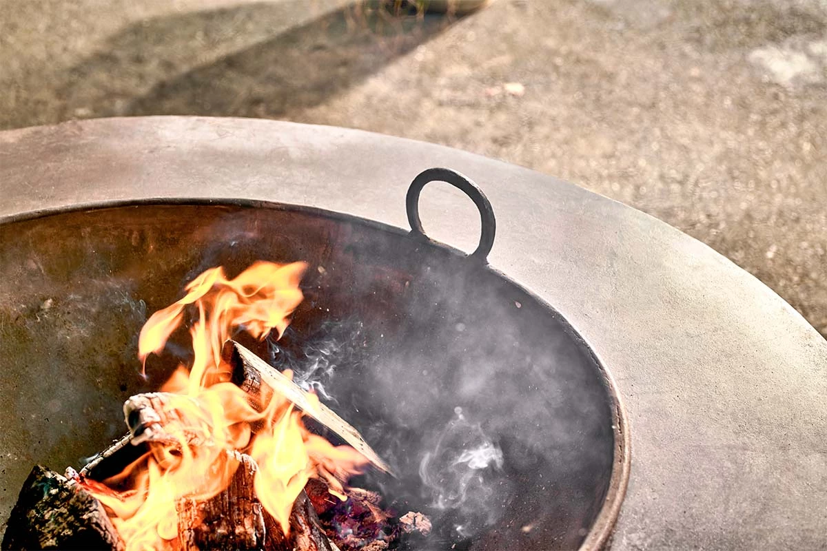 Nkuku Halali Kadai Fire Pit With Surround 5 Nkuku Halali Kadai Fire Pit With Surround