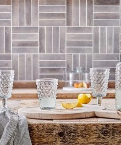 Nkuku New Arrivals Haldi Wine Glass - Clear (Set Of 4)