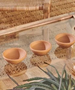 Nkuku Hampi Terracotta Tealights (Set Of 3) New Arrivals