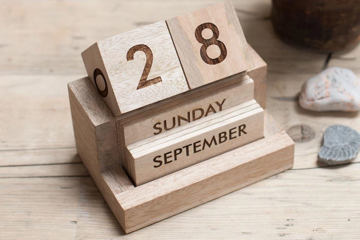 Nkuku Hansa Wooden Calendar Home Accessories 3 Nkuku Hansa Wooden Calendar Home Accessories