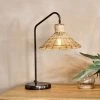 Nkuku New Arrivals Hathwa Rattan Desk Lamp