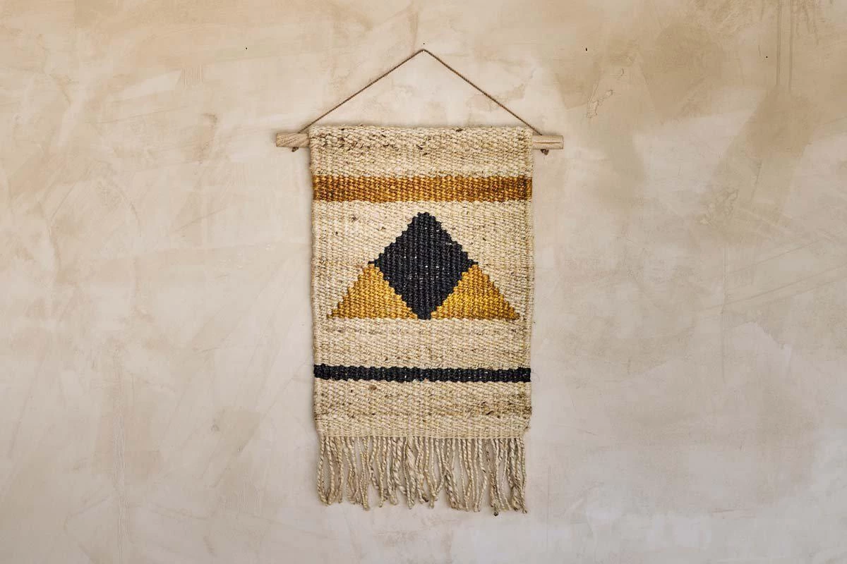 Nkuku Hombi Hemp Wall Hanging - Triangle Home Accessories 3 Nkuku Hombi Hemp Wall Hanging - Triangle Home Accessories