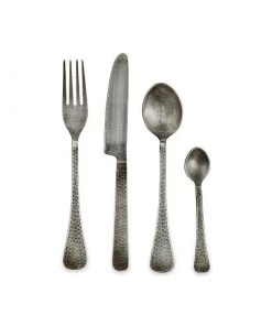 Nkuku Huri Cutlery Set - Burnt Silver (Set Of 16) 10 Nkuku Huri Cutlery Set - Burnt Silver (Set Of 16)