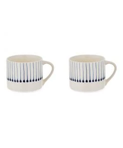 Nkuku Iba Large Ceramic Mug - Indigo (Set Of 2) Tableware 9 Nkuku Iba Large Ceramic Mug - Indigo (Set Of 2) Tableware