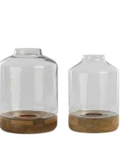 Nkuku Idha Hurricane Lantern - Tapered