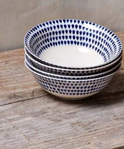 Nkuku Indigo Drop Cereal Bowl