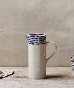 Nkuku Tableware Indigo Drop Jug