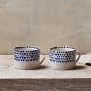 Nkuku Indigo Drop Large Mug (Set Of 2) Tableware 1 Nkuku Indigo Drop Large Mug (Set Of 2) Tableware