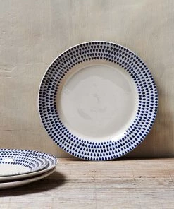 Nkuku Indigo Drop Plates