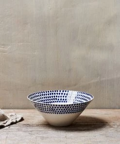 Nkuku Indigo Drop Serving Bowl