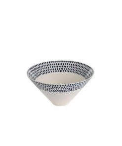Nkuku Indigo Drop Serving Bowl