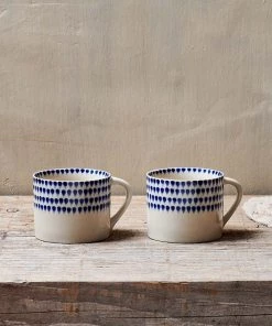 Nkuku Tableware Indigo Drop Small Mug (Set Of 2)