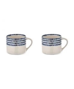 Nkuku Tableware Indigo Drop Small Mug (Set Of 2)