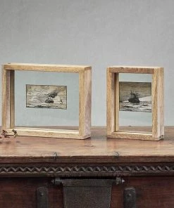 Nkuku Indu Standing Wooden Frame - Mango Wood Home Accessories