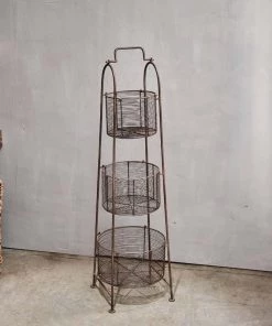 Nkuku Inkollu Three-Tiered Storage Stand Kitchen