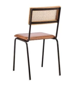 Nkuku Kitchen & Dining Room Iswa Leather & Rattan Dining Chair 15 Nkuku Kitchen & Dining Room Iswa Leather & Rattan Dining Chair