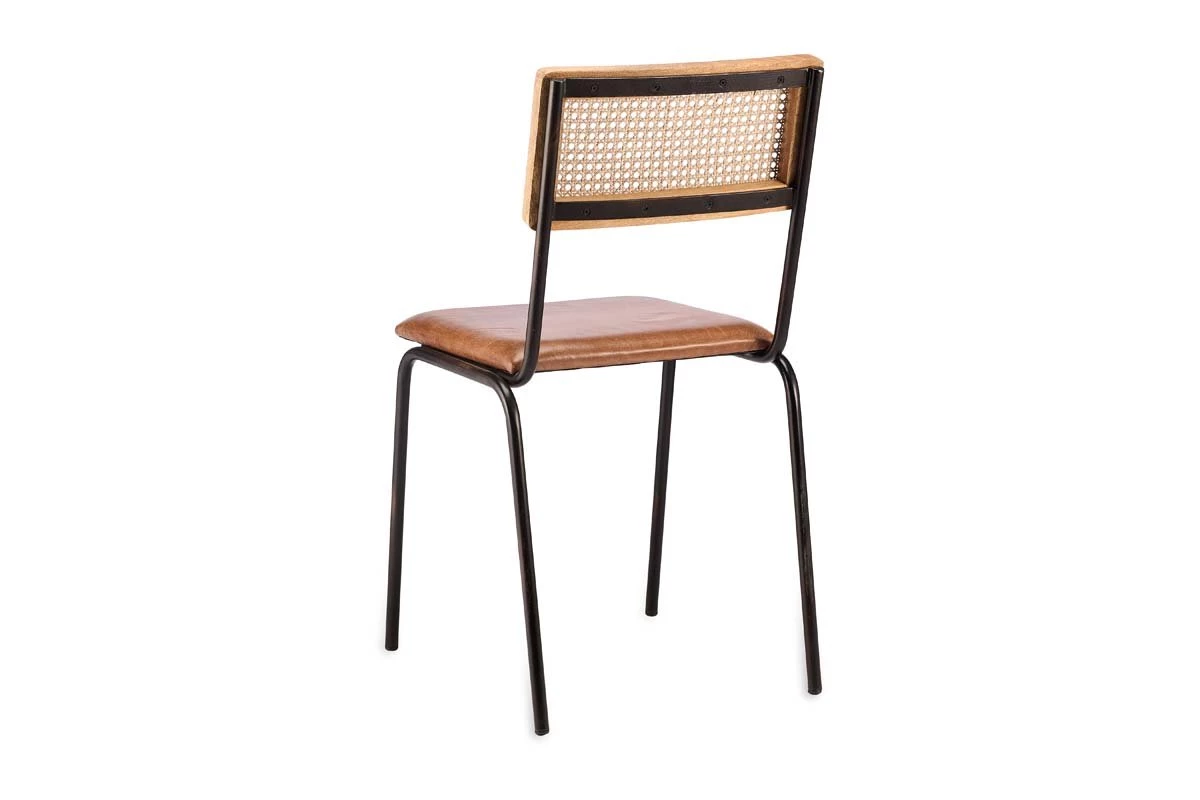 Nkuku Kitchen & Dining Room Iswa Leather & Rattan Dining Chair 9 Nkuku Kitchen & Dining Room Iswa Leather & Rattan Dining Chair
