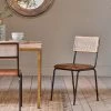 Nkuku Kitchen & Dining Room Iswa Leather & Rattan Dining Chair