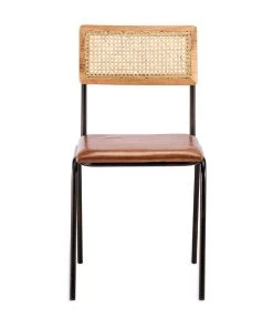 Nkuku Kitchen & Dining Room Iswa Leather & Rattan Dining Chair 14 Nkuku Kitchen & Dining Room Iswa Leather & Rattan Dining Chair