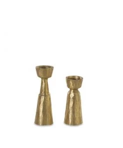 Nkuku Jahi Brass Candlestick Home Accessories