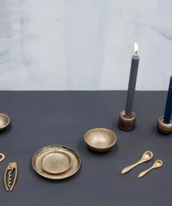 Nkuku Jahi Spoon Gift Set - Brushed Gold (Set Of 2) Tableware 8 Nkuku Jahi Spoon Gift Set - Brushed Gold (Set Of 2) Tableware