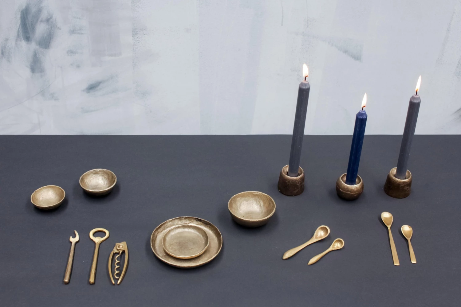 Nkuku Jahi Spoon Gift Set - Brushed Gold (Set Of 2) Tableware 5 Nkuku Jahi Spoon Gift Set - Brushed Gold (Set Of 2) Tableware