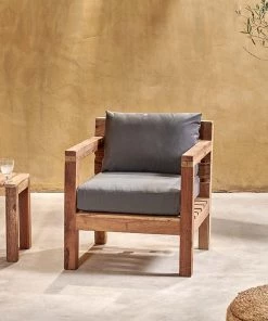 Nkuku Garden Furniture Jaisalmer Reclaimed Wood Armchair